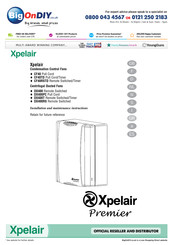 Xpelair Premier CF40RSTD Instrucciones De Instalación