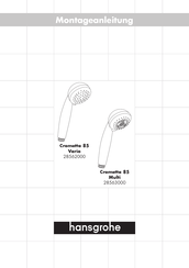 Hansgrohe Crometta 85 Vario 28562000 Manual Del Usuario