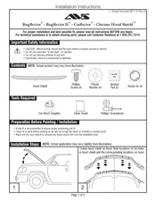 AVS Chrome Hood Shield Instrucciones De Instalación