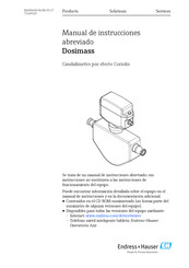 Endress+Hauser Dosimass Manual De Instrucciones