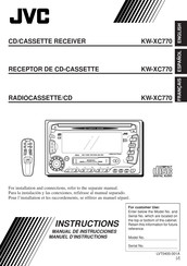 JVC KW-XC770 Manual De Instrucciones