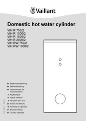 Vaillant VIH R 750/2 Instrucciones De Funcionamiento