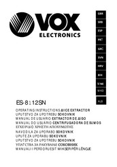 VOX electronics ES-8112SN Manual De Usuario
