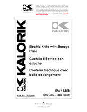 Kalorik EM 41258 Manual De Instrucciones