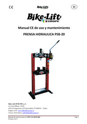 Bike-Lift PSB-20 Manual De Uso Y Mantenimiento