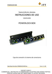 ITT POWERLOCK BOX Instrucciones De Uso