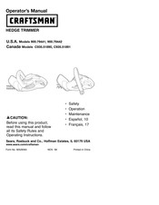 Craftsman 900.79442 Manual Del Usuario