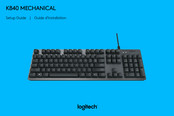 Logitech K840 MECHANICAL Guía De Configuración