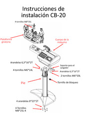 TENNISPRO CB-20 Instrucciones De Instalación