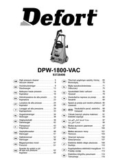 Defort DPW-1800-VAC Manual De Instrucciones