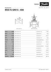 Danfoss MSV-F2 DN15 - 400 Guía De Operación