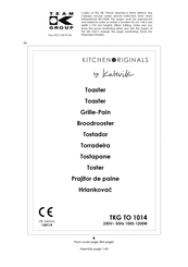 Team kalorik Kitchen Originals TKG TO 1014 Manual De Instrucciones
