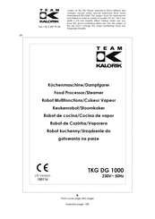 Team kalorik TKG DG 1000 Manual De Instrucciones