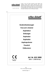 EFBE-SCHOTT BSS 3000 Manual De Instrucciones