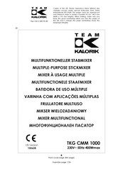 Team kalorik TKG CMM 1000 Manual De Instrucciones