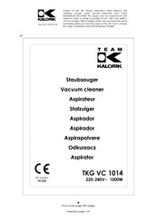 Team kalorik TKG VC 1014 Manual De Instrucciones