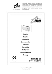 Team International TEAM TO 32 Manual De Instrucciones