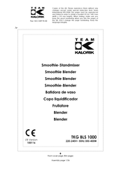 Team kalorik TKG BLS 1000 Manual De Instrucciones