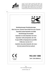 Team International TKG SKV 1000 Manual De Instrucciones