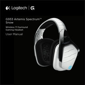 Logitech Artemis Spectrum G933 Manual Del Usuario