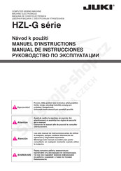 JUKI HZL-G Serie Manual De Instrucciones