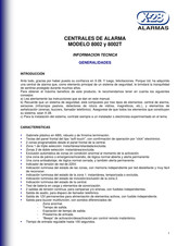 X-28 ALARMAS 8002T Manual Del Usuario