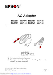 Epson B867141 Manual De Instrucciones
