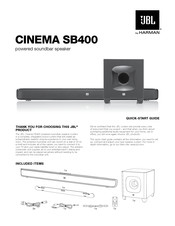 Harman JBL CINEMA SB400 Guia De Inicio Rapido