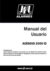 JFL Alarmes ACESSUS 2000 ID Manual Del Usuario