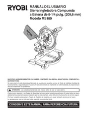 Ryobi MS180 Manual Del Usuario