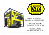 Villa PX-5500 Manual De Despiece Garantía E Instrucciones