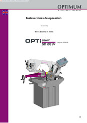 Optium OPTIsaw SD 281V Instrucciones De Operación