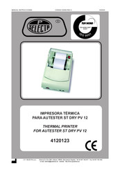 J.P. SELECTA ST DRY PV 12 Manual De Instrucciones