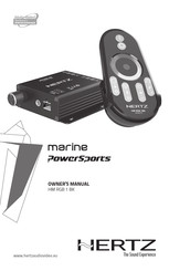 elettromedia HERTZ Marine PowerSports HM RGB 1 BK Manual Del Propietário