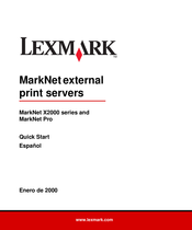 Lexmark MarkNet Pro Manual Del Usuario