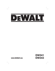 DeWalt DW343 Traducido De Las Instrucciones Originales