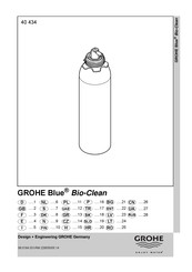 Grohe Blue Bio-Clean 40 434 Manual De Instrucciones