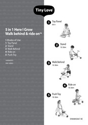 Tiny Love 5 in 1 Here I GrowWalk behind & ride on Manual De Instrucciones