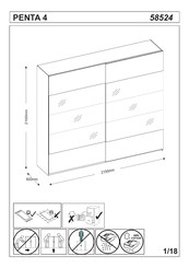 Moebelix PENTA 4 58524 Manual De Instrucciones