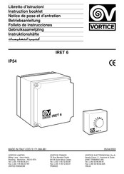 Vortice IRET 6 Folleto De Instrucciones