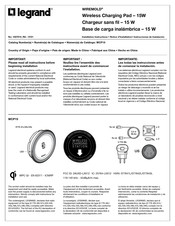 Legrand WIREMOLD WCP15 Instrucciones De Instalación