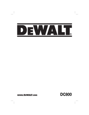 DeWalt DC800 Traducido De Las Instrucciones Originales