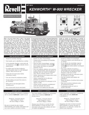 REVELL KENWORTH W-900 Manual De Instrucciones