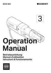geberit 352210/0006 Manual De Operación