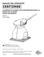 Craftsman 315.116900 Manual Del Operador