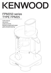 Kenwood FPM250 Serie Instrucciones