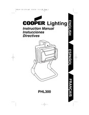 Cooper Lighting PHL300 Manual De Instrucciones