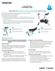 Precor SPINNER RIDE Guía De Inicio