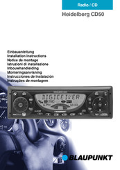 Blaupunkt Heidelberg CD50 Instrucciones De Instalación