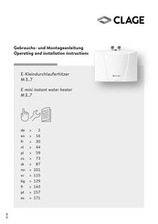 clage M 4 Manual De Instrucciones